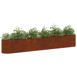 Jardin surélevé Acier patiné 280 x 40 x 40 cm 643489643489