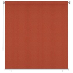 Store roulant d'extérieur 225 (l) x 230 (H) cm couleur terre cuite HDPE 643490643490