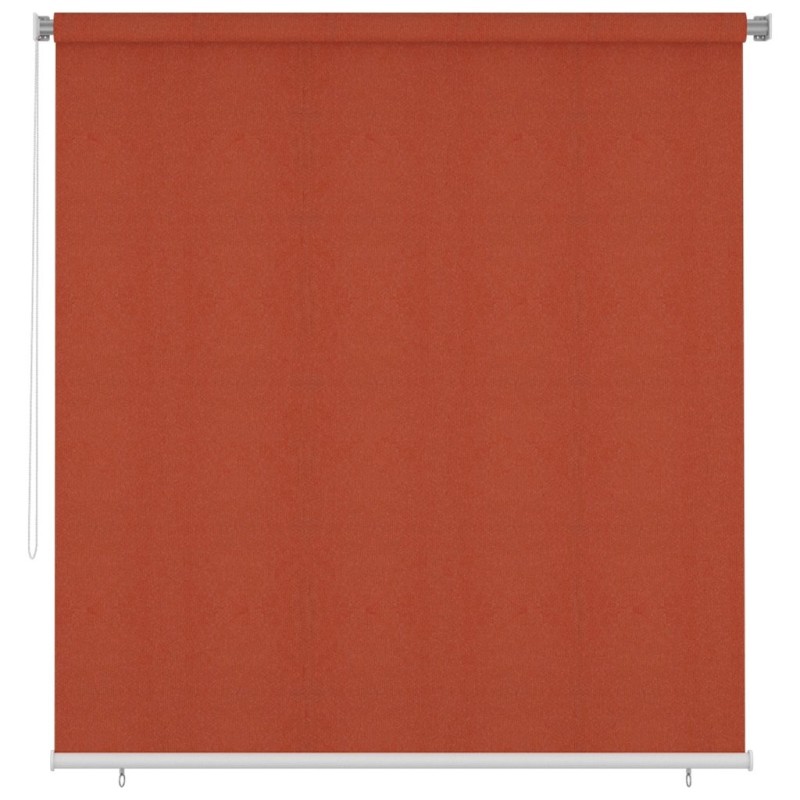 Store roulant d'extérieur 225 (l) x 230 (H) cm couleur terre cuite HDPE 643490643490