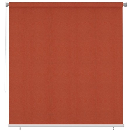 Store roulant d'extérieur 225 (l) x 230 (H) cm couleur terre cuite HDPE 643490643490