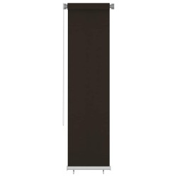 Store roulant d'extérieur 65 (l) x 230 (H) cm HDPE marron 643494643494