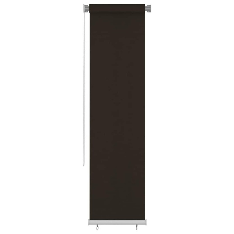 Store roulant d'extérieur 65 (l) x 230 (H) cm HDPE marron 643494643494
