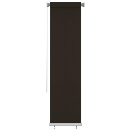 Store roulant d'extérieur 65 (l) x 230 (H) cm HDPE marron 643494643494