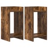 Support de Plante 2 pc Chêne Fumé 30 x 30 x 60 cm 643499643499