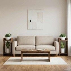 Support de Plante 2 pc Chêne Fumé 30 x 30 x 60 cm 643499643499