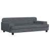 Lit pour chien gris foncé 90x53x30 cm velours 643500643500