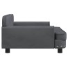 Lit pour chien gris foncé 90x53x30 cm velours 643500643500