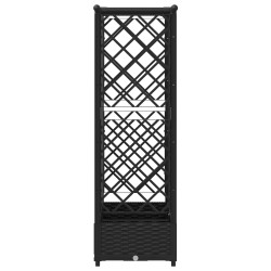 Lit Élevé avec Treillis et Toit Noir 164 x 40 x 121 cm PP 643504643504