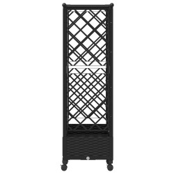 Lit Élevé avec Treillis et Toit Noir 164 x 40 x 127 cm PP 643505643505