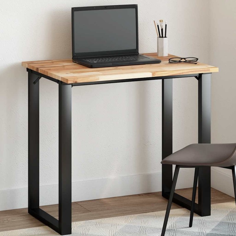 Dessus de table rectangulaire 80x60x2 cm bois massif d'acacia 643507643507