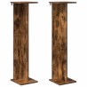 Support de Plante 2 pcs Chêne Fumé 25 x 25,5 x 100,5 cm 643515643515