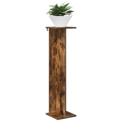 Support de Plante 2 pcs Chêne Fumé 25 x 25,5 x 100,5 cm 643515643515