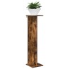 Support de Plante 2 pcs Chêne Fumé 25 x 25,5 x 100,5 cm 643515643515