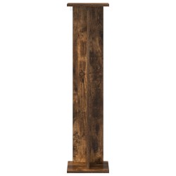 Support de Plante 2 pcs Chêne Fumé 25 x 25,5 x 100,5 cm 643515643515
