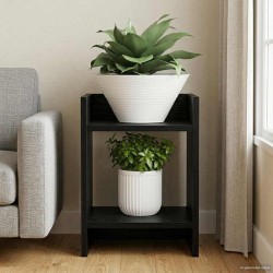 Support de Plante Chêne Noir 30 x 30 x 40 cm Bois d’ingénierie 643517643517