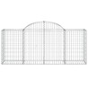 Paniers à gabions arqués 7 pcs 200x50x80/100 cm Fer galvanisé 643521643521