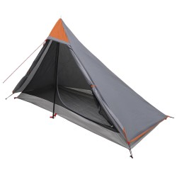 Tente de randonnée Gris et orange 222 x 85 x 125 cm 643540643540