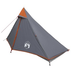 Tente de randonnée Gris et orange 222 x 85 x 125 cm 643540643540