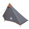 Tente de randonnée Gris et orange 222 x 85 x 125 cm 643540643540