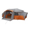 Tente familiale avec auvent imperméable tunnel Gris et orange 643543643543
