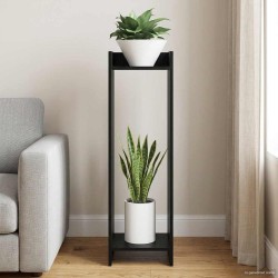 Support de Plante Chêne Noir 30 x 30 x 100 cm Bois d’ingénierie 643547643547