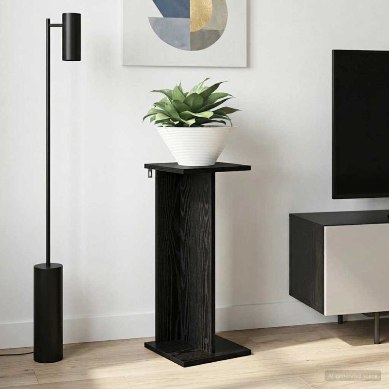 Support de Plante Chêne Noir 25 x 25,5 x 60,5 cm 643548643548