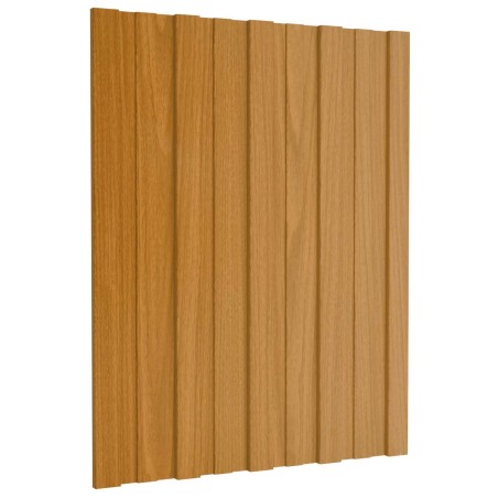 Panneau de toiture 36 pcs Naturel 60 x 45 cm Acier galvanisé 643550643550