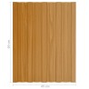 Panneau de toiture 36 pcs Naturel 60 x 45 cm Acier galvanisé 643550643550