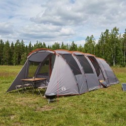 Tente tunnel Gris et orange 675 x 392 x 210 cm 643551643551