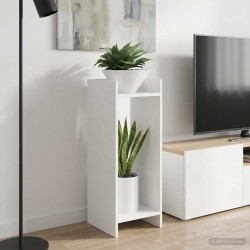 Support de Plante Blanc 30 x 30 x 80 cm Bois d’ingénierie 643555643555