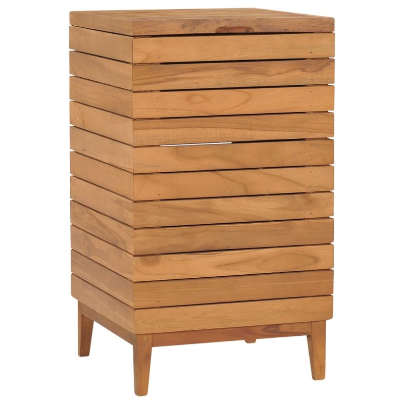 Panier à linge 40x40x70 cm Bois de teck massif 643558643558