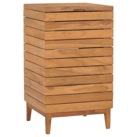 Panier à linge 40x40x70 cm Bois de teck massif 643558643558