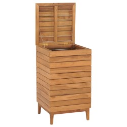 Panier à linge 40x40x70 cm Bois de teck massif 643558643558