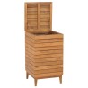 Panier à linge 40x40x70 cm Bois de teck massif 643558643558