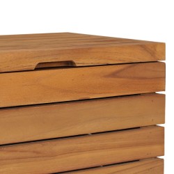 Panier à linge 40x40x70 cm Bois de teck massif 643558643558