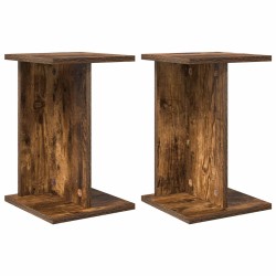 Support de Plante 2 pcs Chêne Fumé 25 x 25,5 x 40,5 cm 643559643559