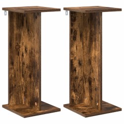 Support de Plante 2 pcs Chêne Fumé 25 x 25,5 x 60,5 cm 643560643560
