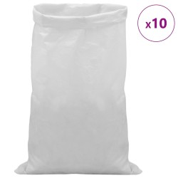 Sacs tissés 10 pcs Blanc 65 x 105 cm PP 643568643568