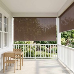 Store enrouleur extérieur à 90% de blocage UV Taupe HDPE 643571643571