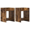 Support de Plante 2 pc Chêne Fumé 30 x 30 x 40 cm 643576643576