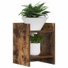 Support de Plante 2 pc Chêne Fumé 30 x 30 x 40 cm 643576643576