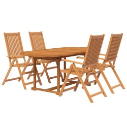Ensemble à manger de jardin 5 pcs Bois d'acacia massif 120-170 cm 643577643577