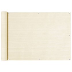 Écran de balcon Crème 75x500 cm PEHD  643585643585