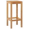 Tabouret de bar 2 pcs Naturel Bois de teck massif 643586643586