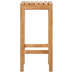 Tabouret de bar 2 pcs Naturel Bois de teck massif 643586643586
