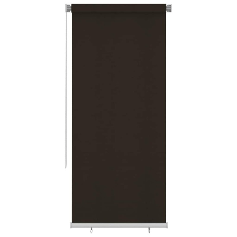 Store roulant d'extérieur 105 (l) x 230 (H) cm marron HDPE 643595643595