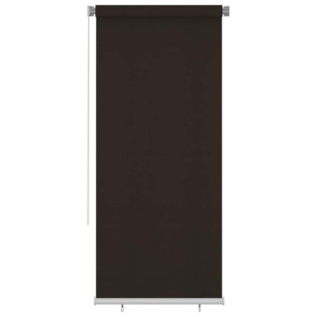 Store roulant d'extérieur 105 (l) x 230 (H) cm marron HDPE 643595643595