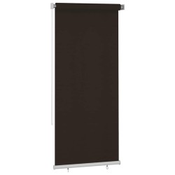 Store roulant d'extérieur 105 (l) x 230 (H) cm marron HDPE 643595643595