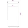 Store roulant d'extérieur 105 (l) x 230 (H) cm marron HDPE 643595643595