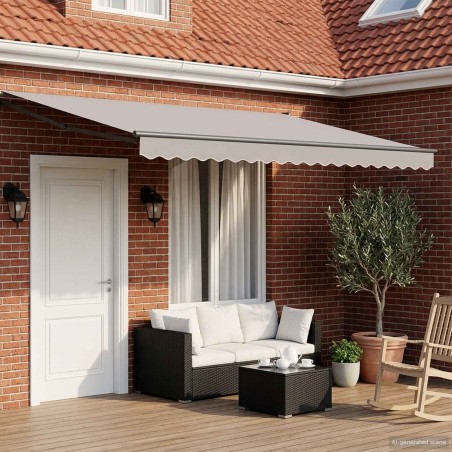 Store rétractable manuel avec LEDs 4,5 × 3 m 643597643597